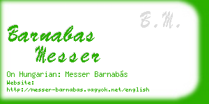 barnabas messer business card
